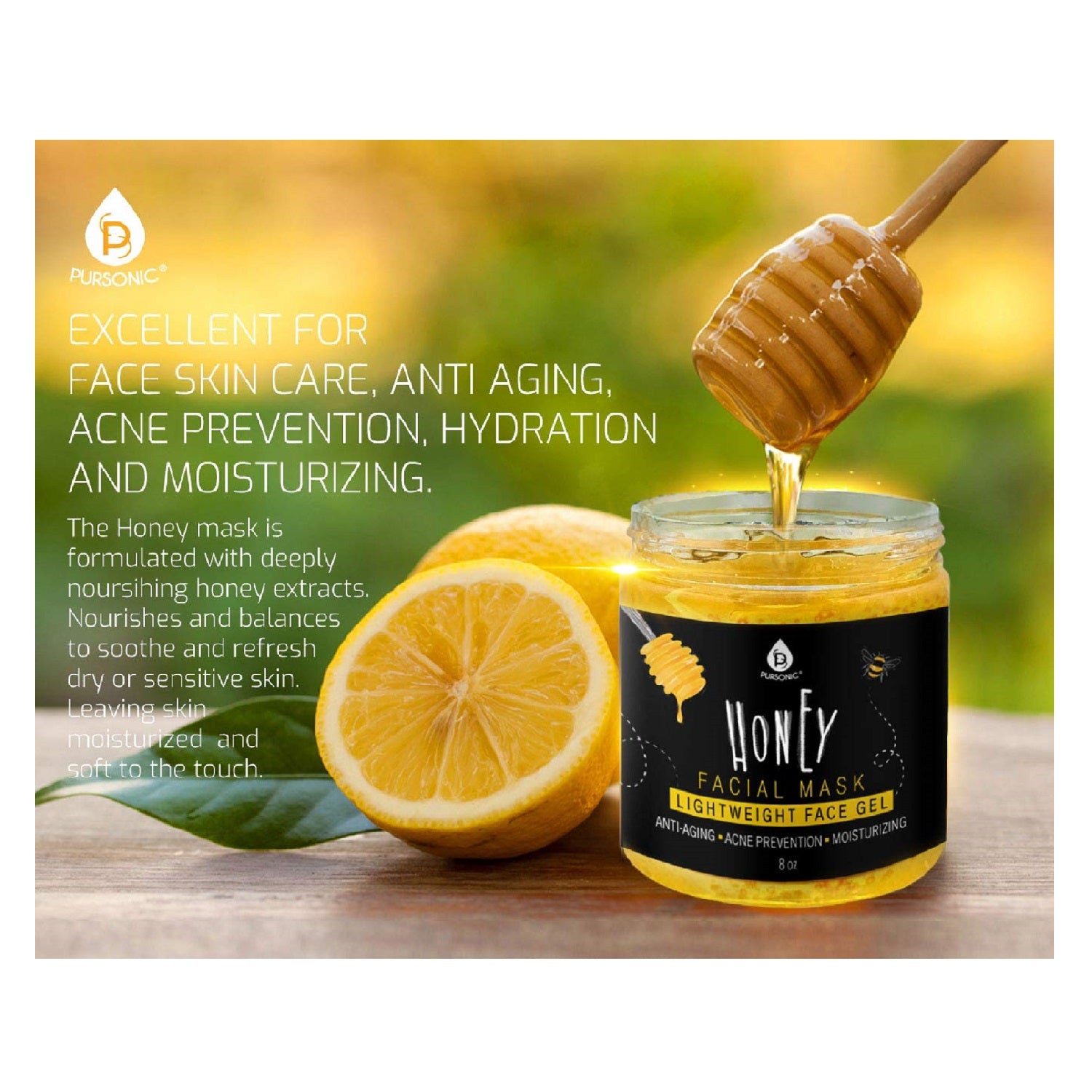 Honey Facial Mask 8 Oz-2