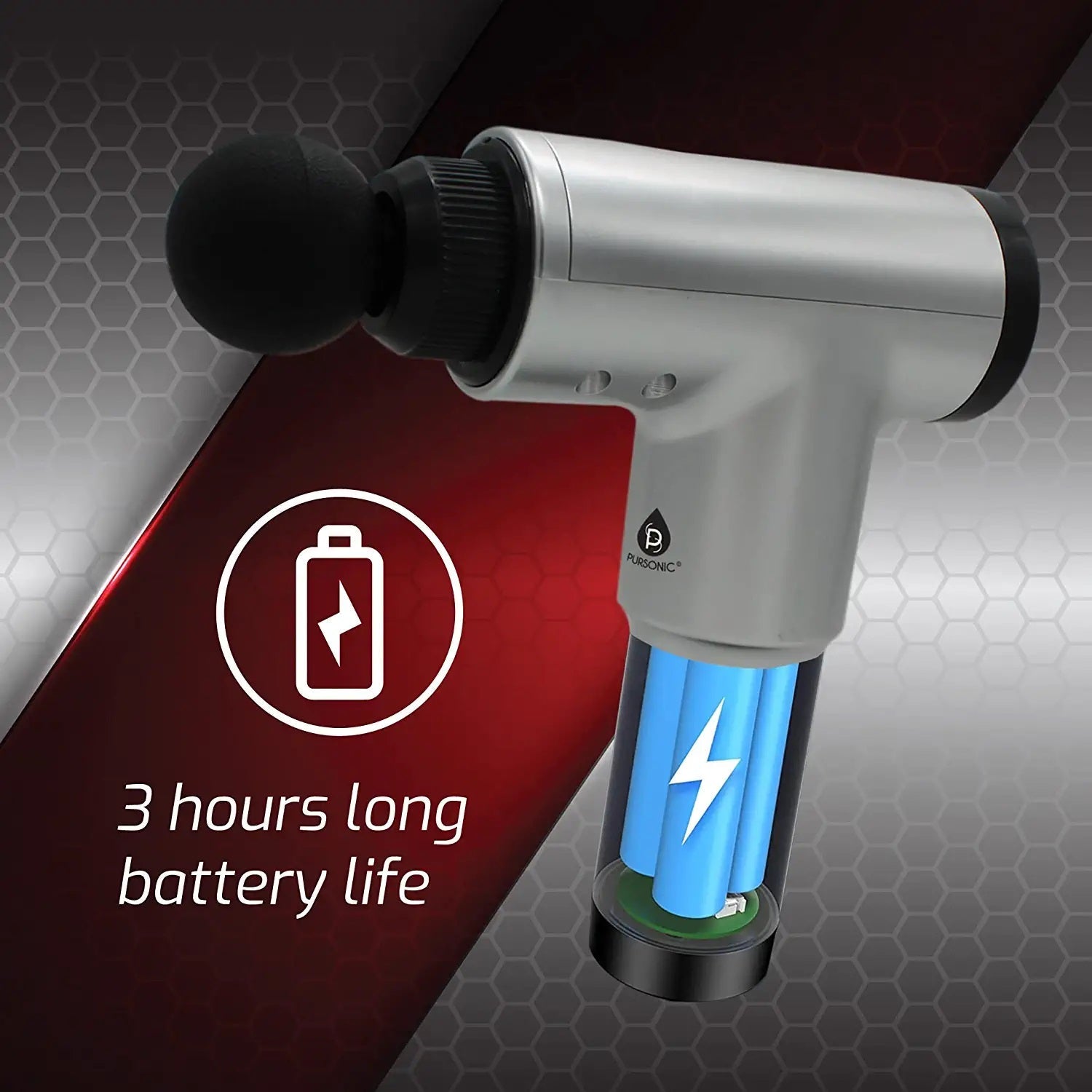 6 Speed Cordless & Rechargeable Professional Massage Gun-3