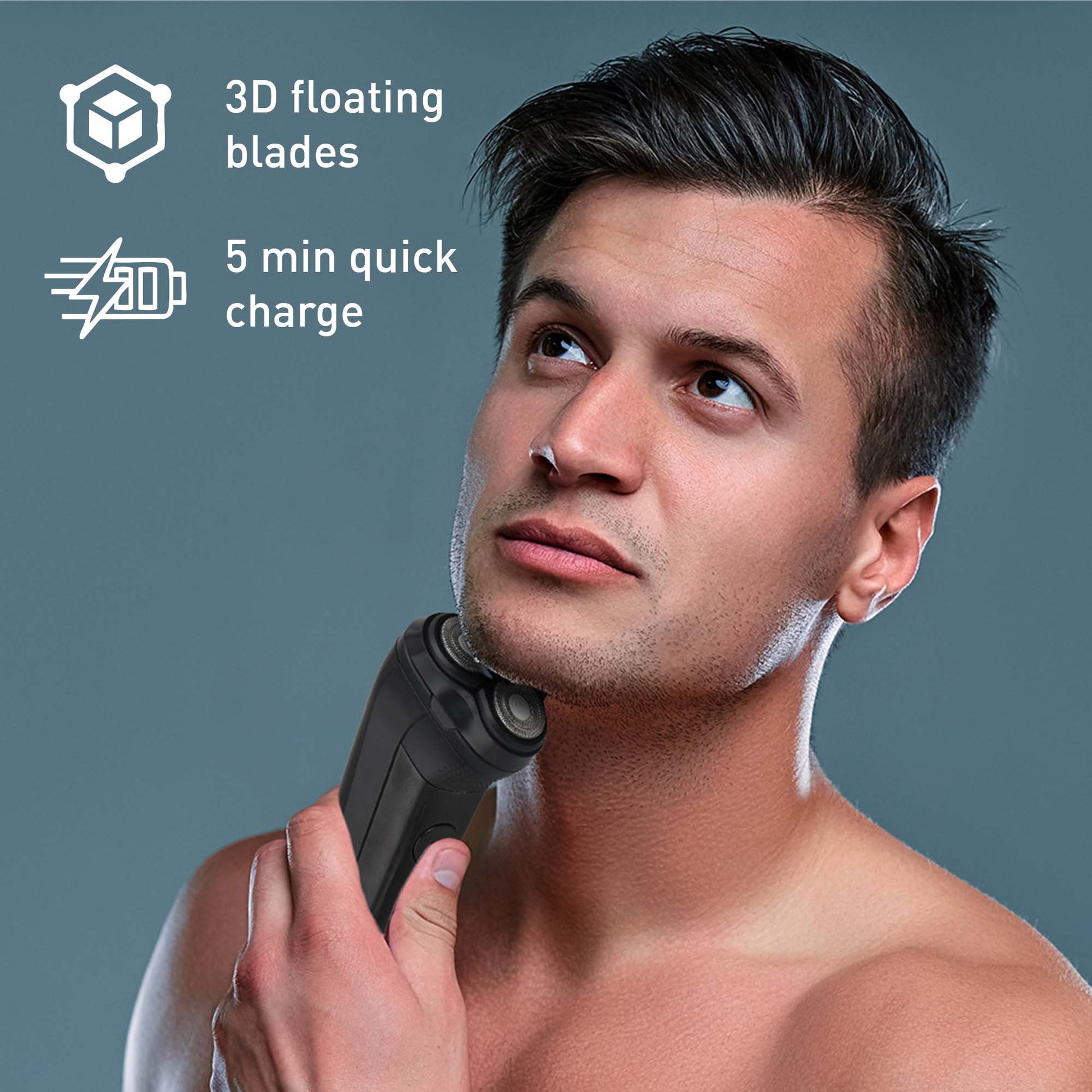 The Ultimate Men's Grooming & Relaxation Bundle – Beard Care, Electric Shaver, and Massage Gun-1