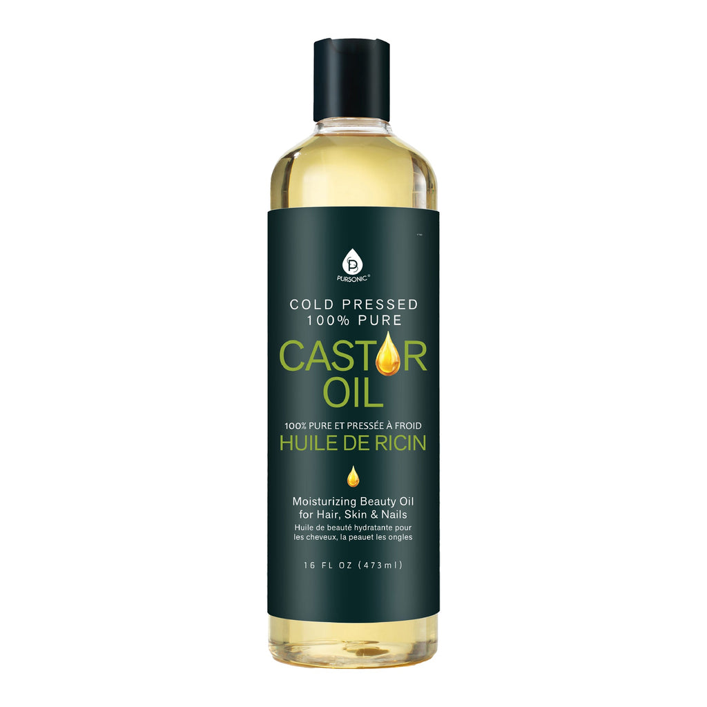 100% Pure Cold Pressed Castor Oil 16 Oz-0