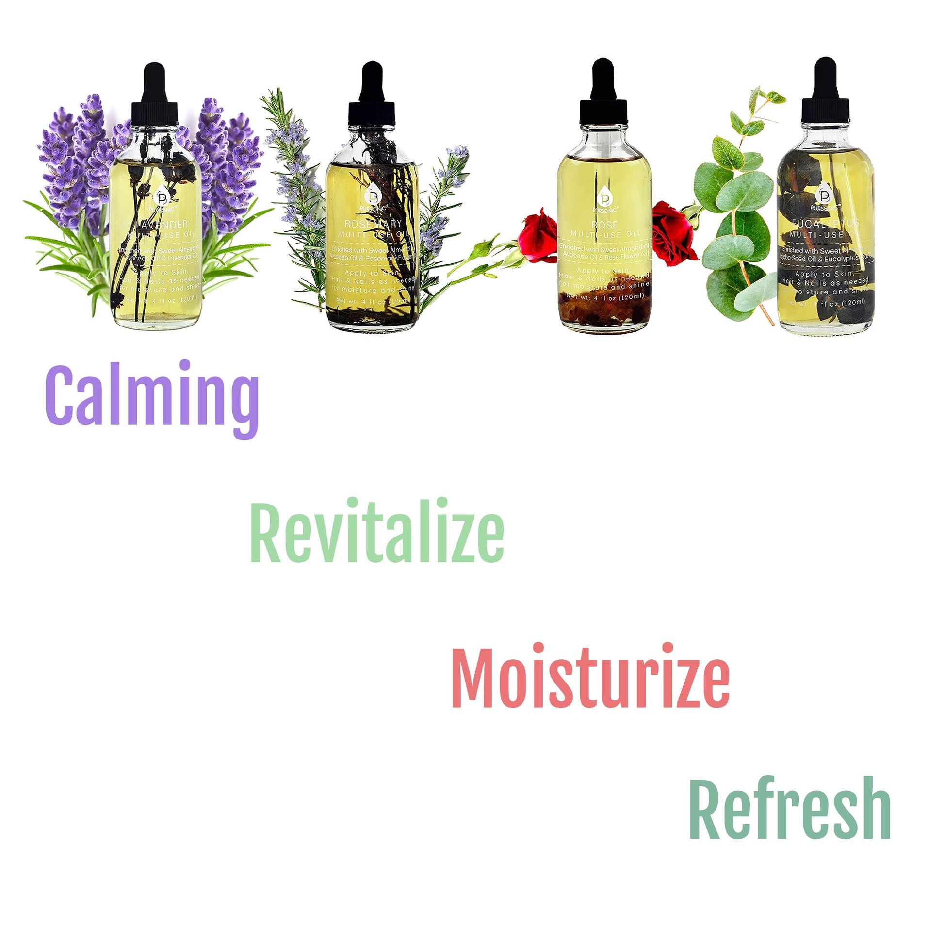 Floral Essence Multi-Use Body Oils Bundle (4 oz each)-1