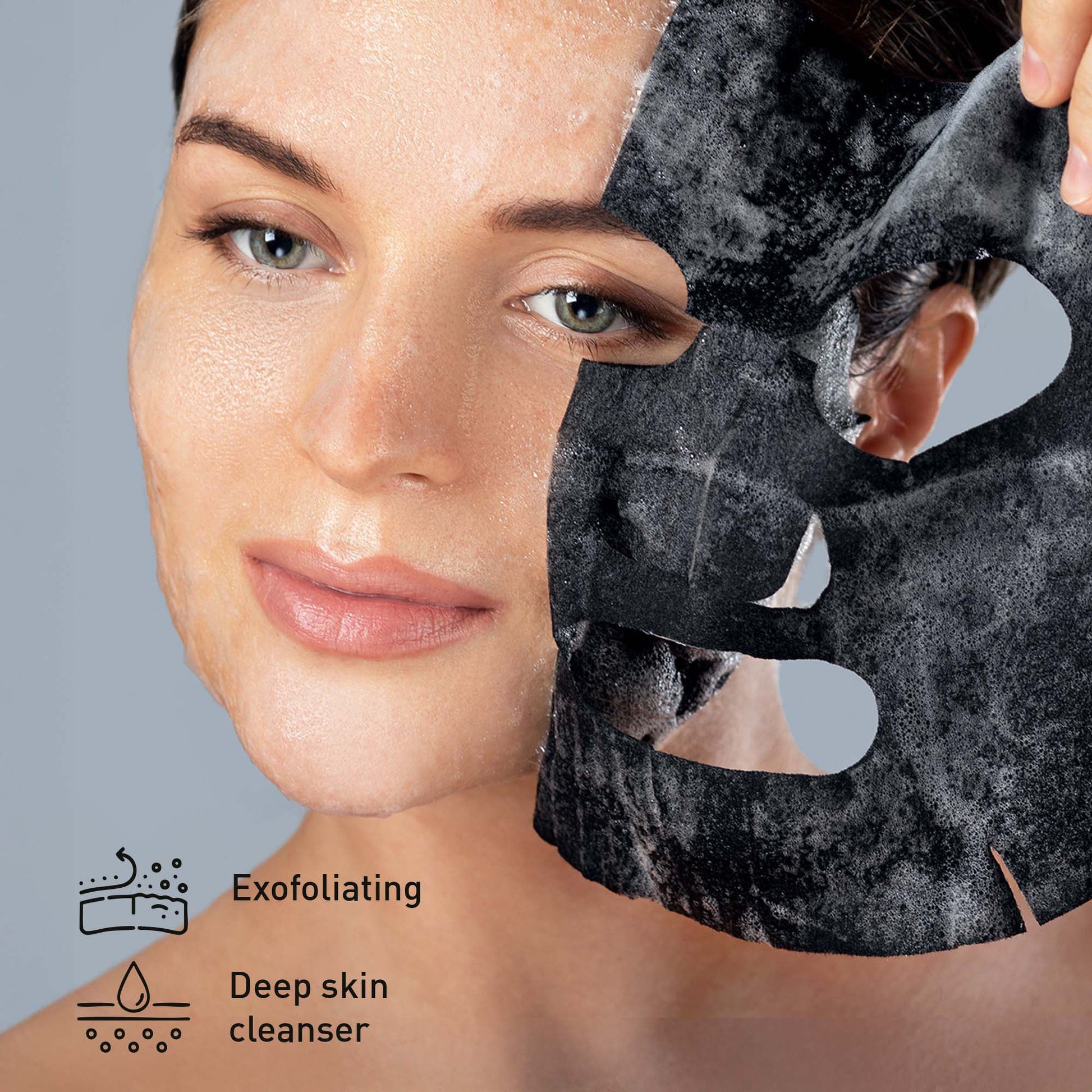 Pursonic Complete Skincare Bundle – Advanced Facial & Body Cleansing Brush + Anti-Aging Serum Set + 5-Pack Charcoal Sheet Masks-3