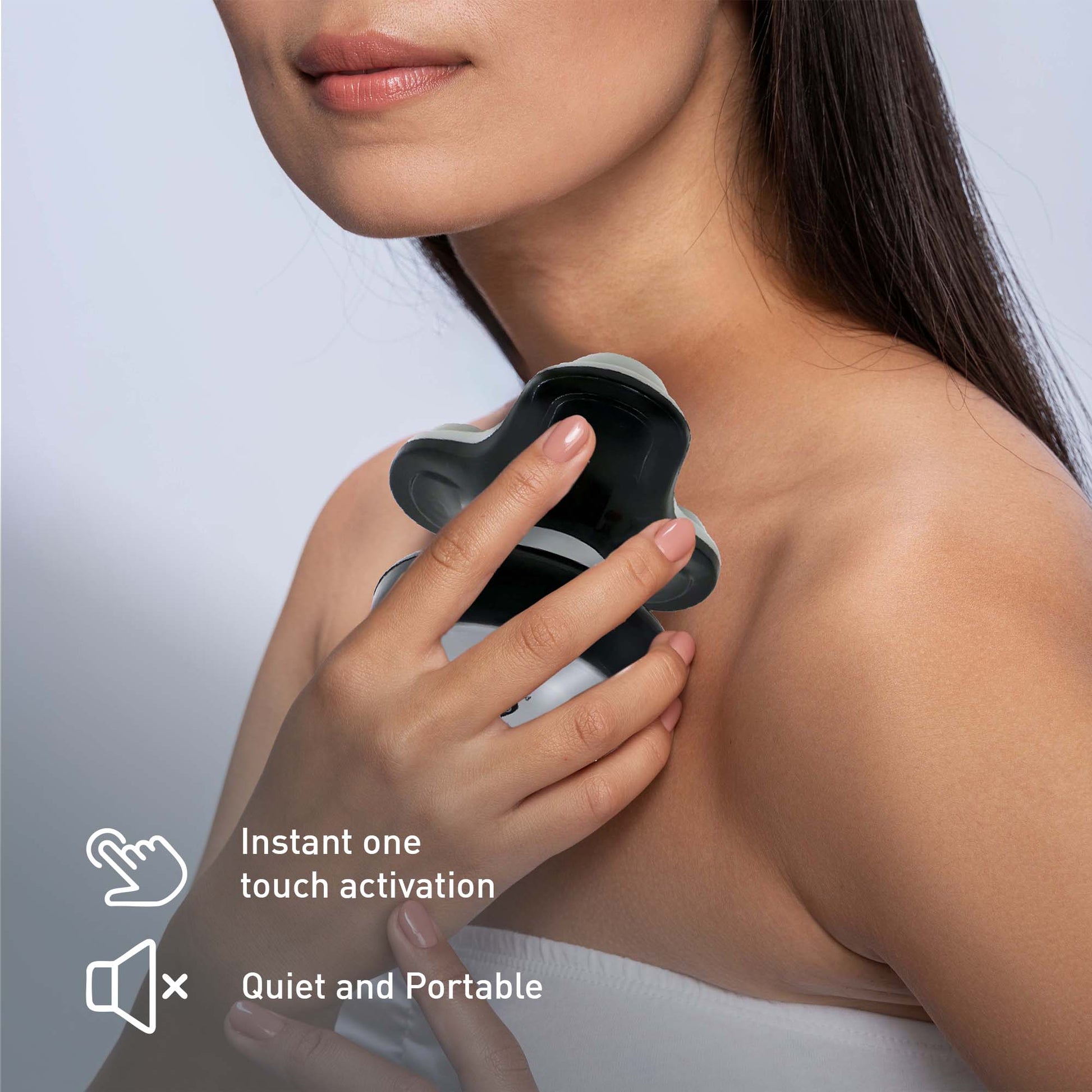Pursonic Relaxation & Recovery Bundle: Palm-Shaped Massage Glove + Handheld Electric Sport Massager-1